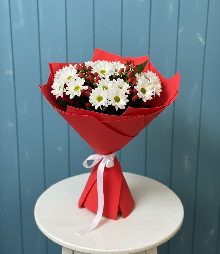 Букет цветов из: Хризантемы в Багане