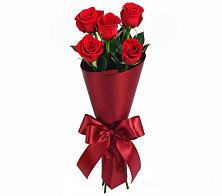 Букет 5 Красных роз Эдлесс Лав в Багане