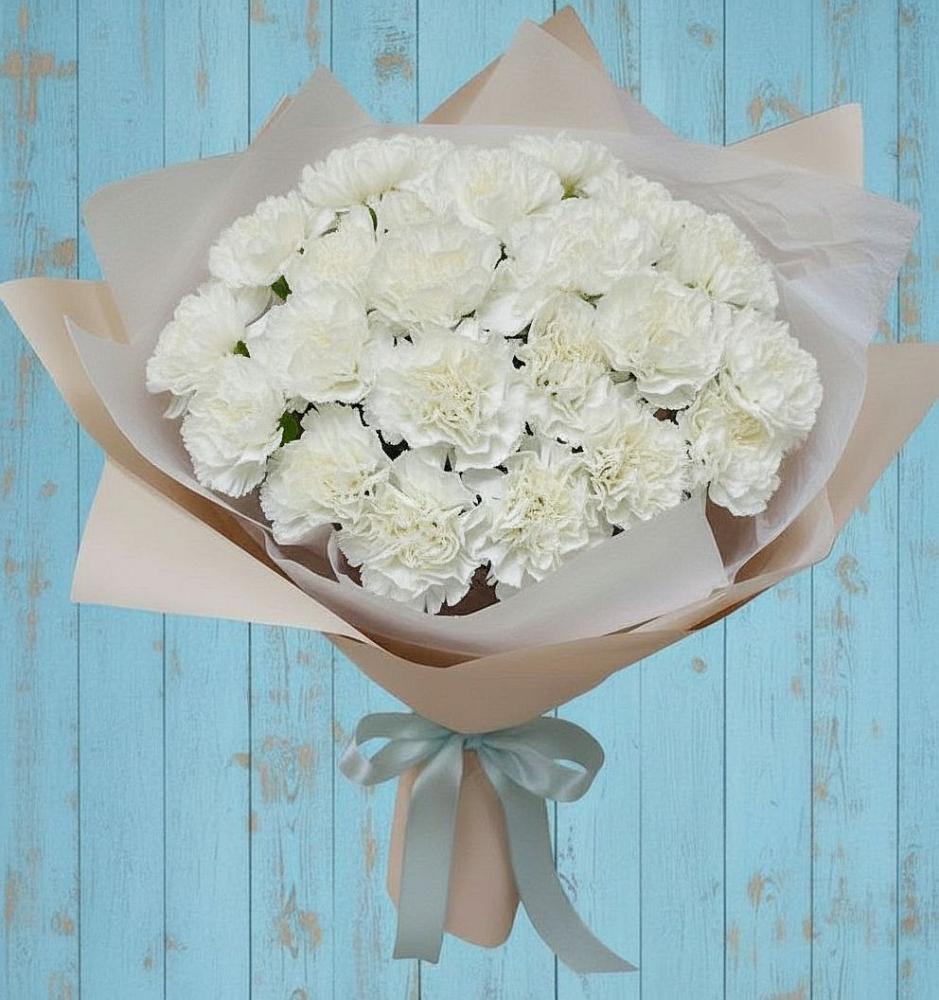 Букет цветов из: Гвоздики в Багане