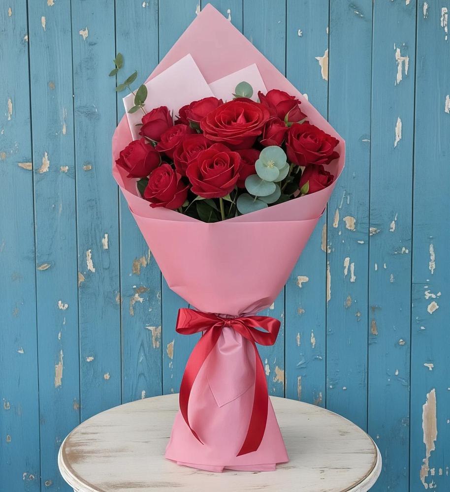 Букет цветов из: Розы в Багане