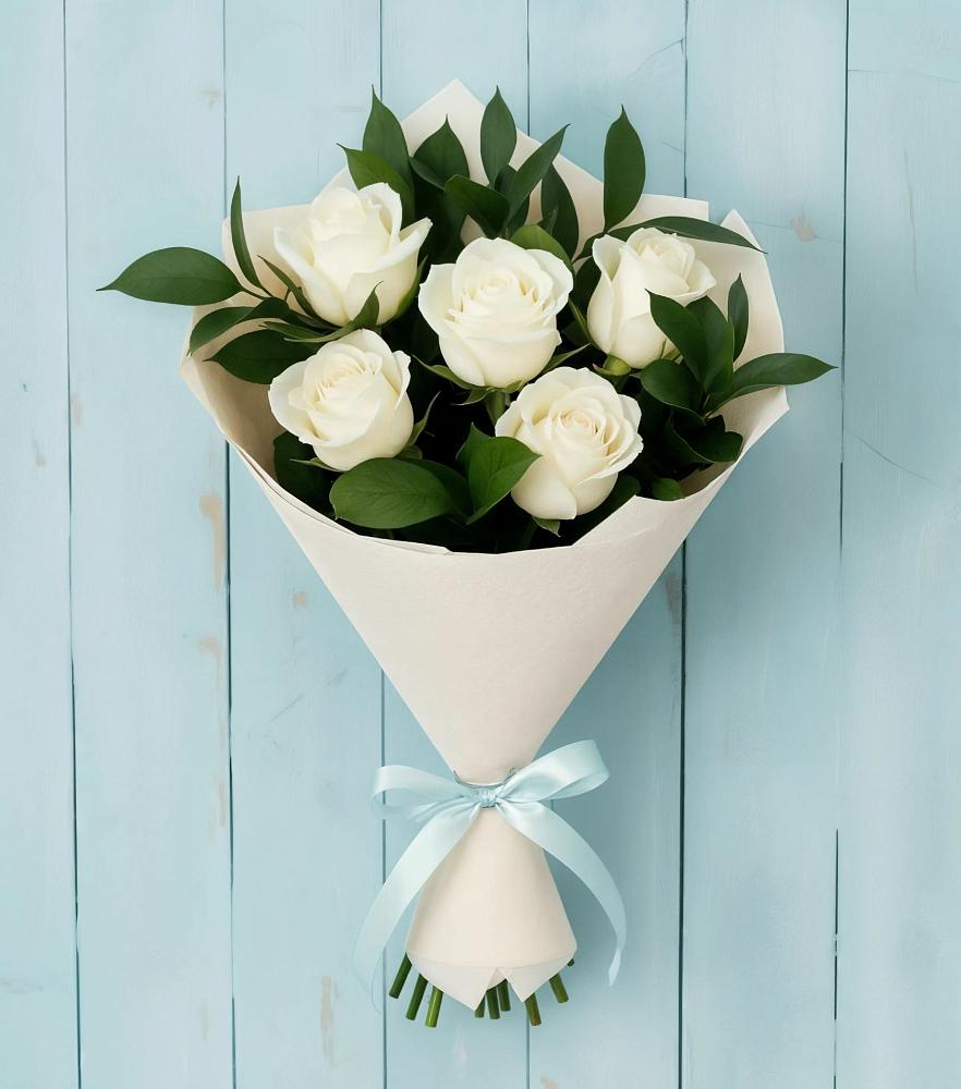 Букет цветов из: Розы в Багане