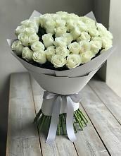 Букет 35 Белых роз в Багане