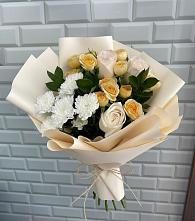 Букет цветов из:  Розы и Хризантемы #REPLACE_PRED# Багане