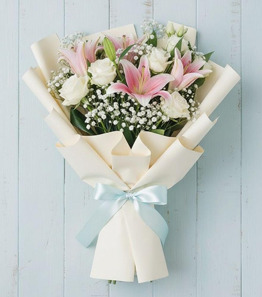 Букет цветов из: Лилии в Багане