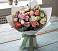 Букет цветов из: Розы, Лизиантусы и Гвоздики в Багане