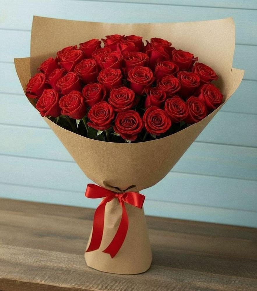 Букет Красные розы Милано в Багане