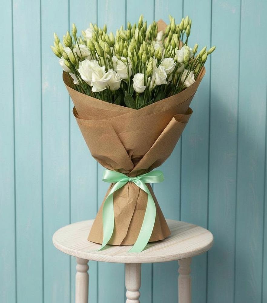 Букет цветов из: Лизиантусы в Багане