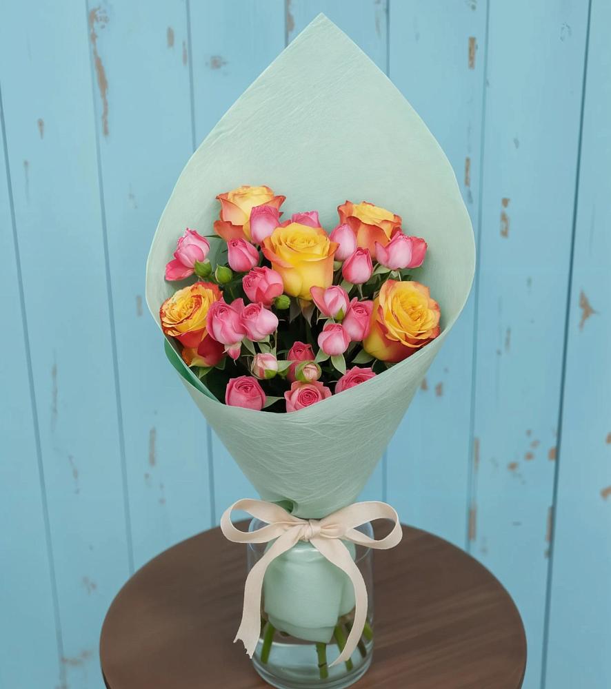 Букет цветов из: Розы в Багане