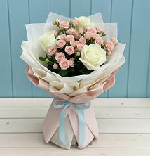 Букет цветов из:  Розы в Багане