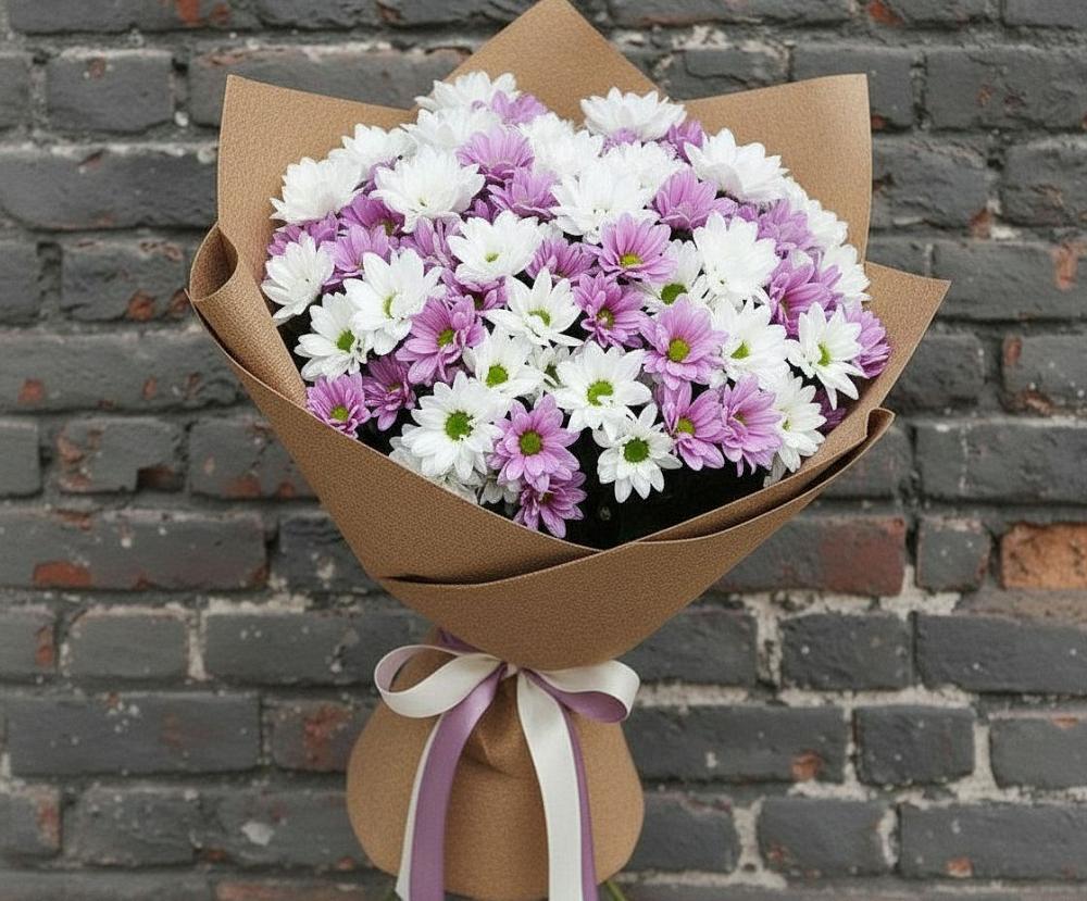 Букет цветов из: Хризантемы в Багане