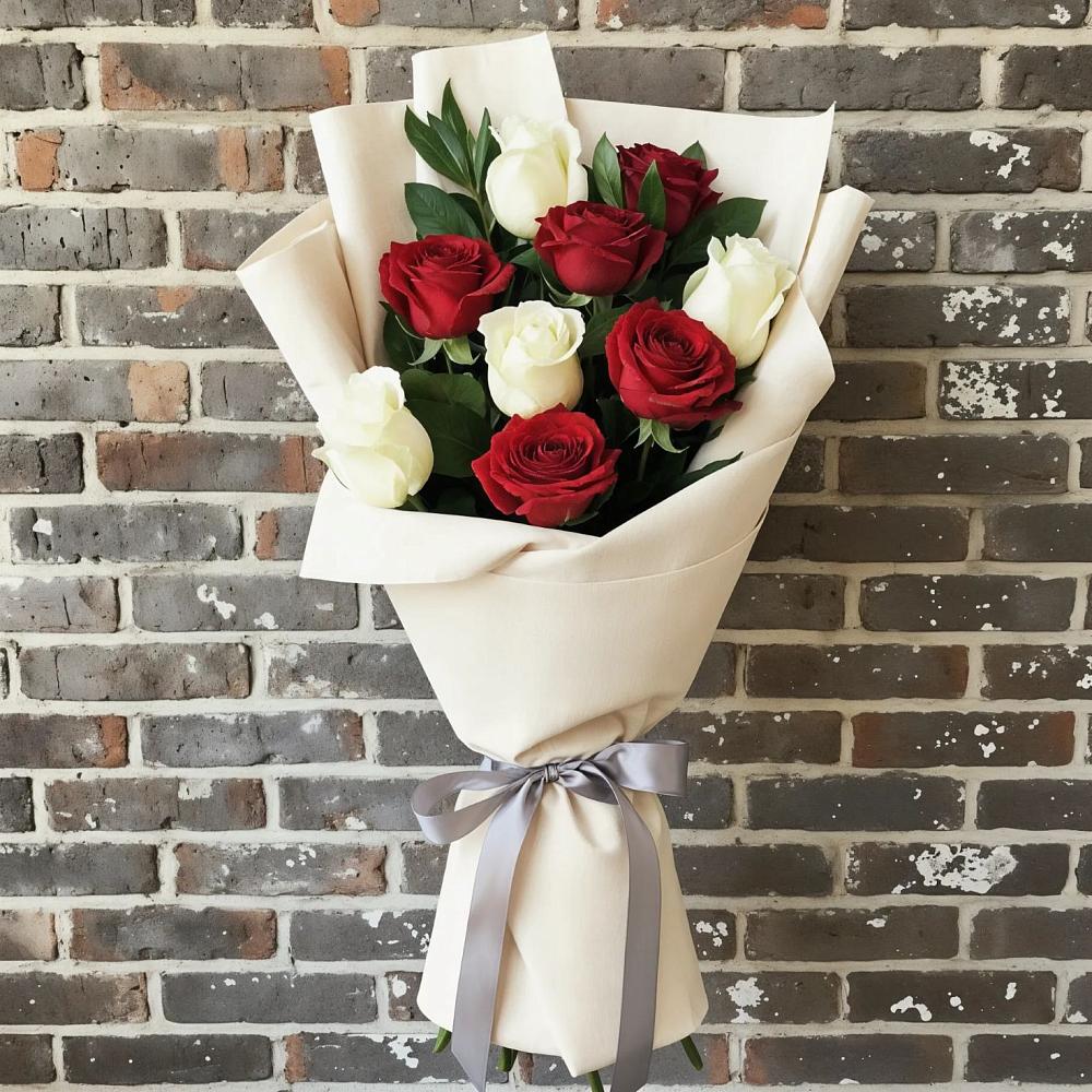 Букет цветов из: Розы в Багане