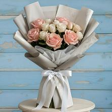 Букет цветов из:  Розы в Багане