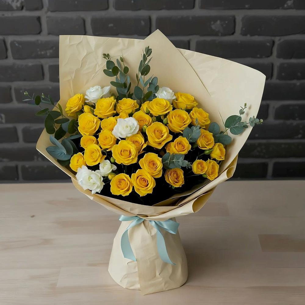 Букет цветов из: Розы в Багане