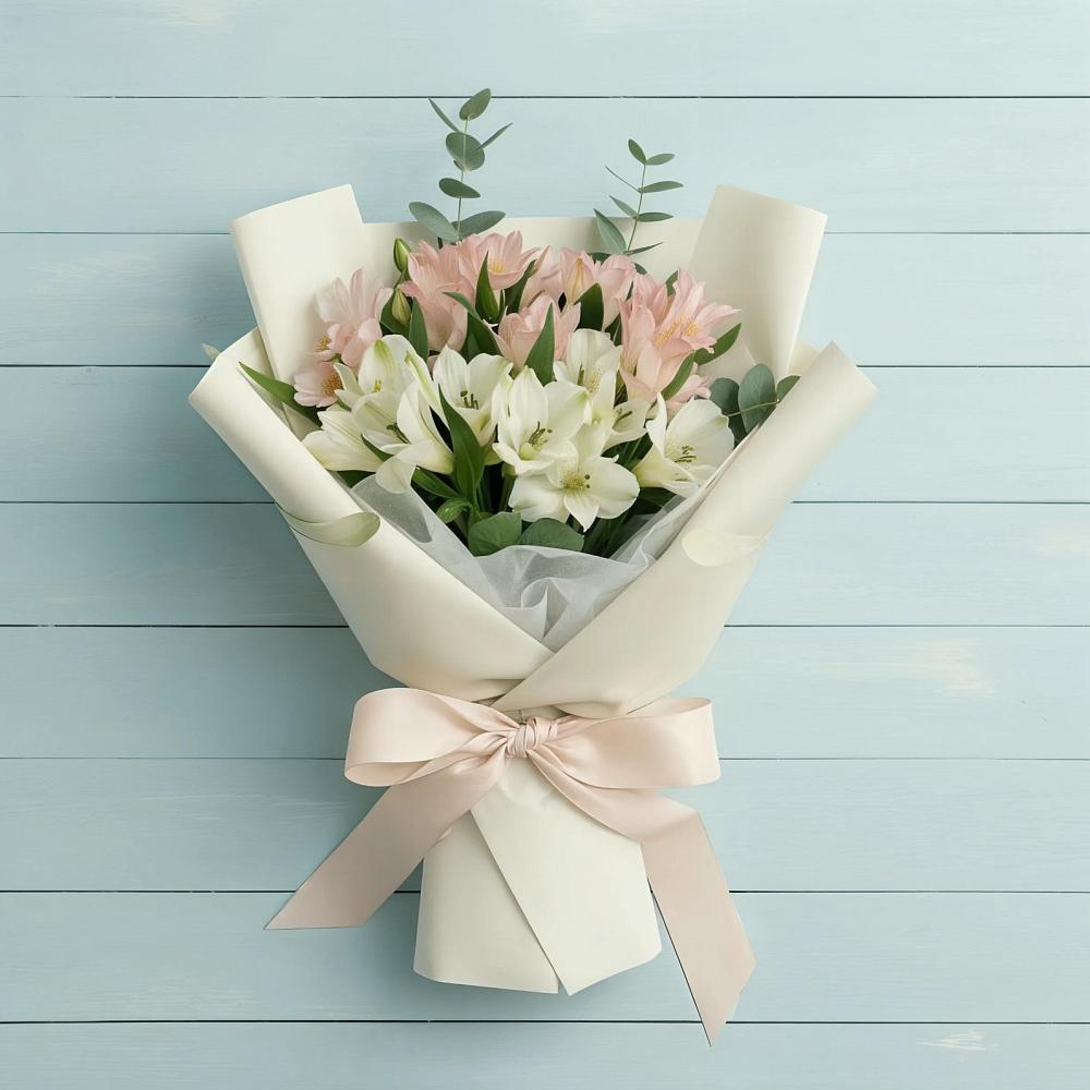 Букет цветов из: Альстромерии в Багане