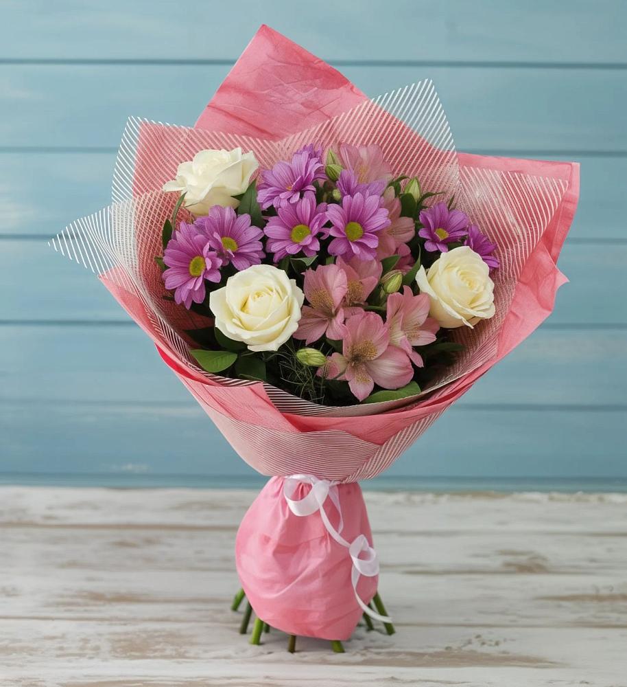 Букет цветов из: Герберы в Багане